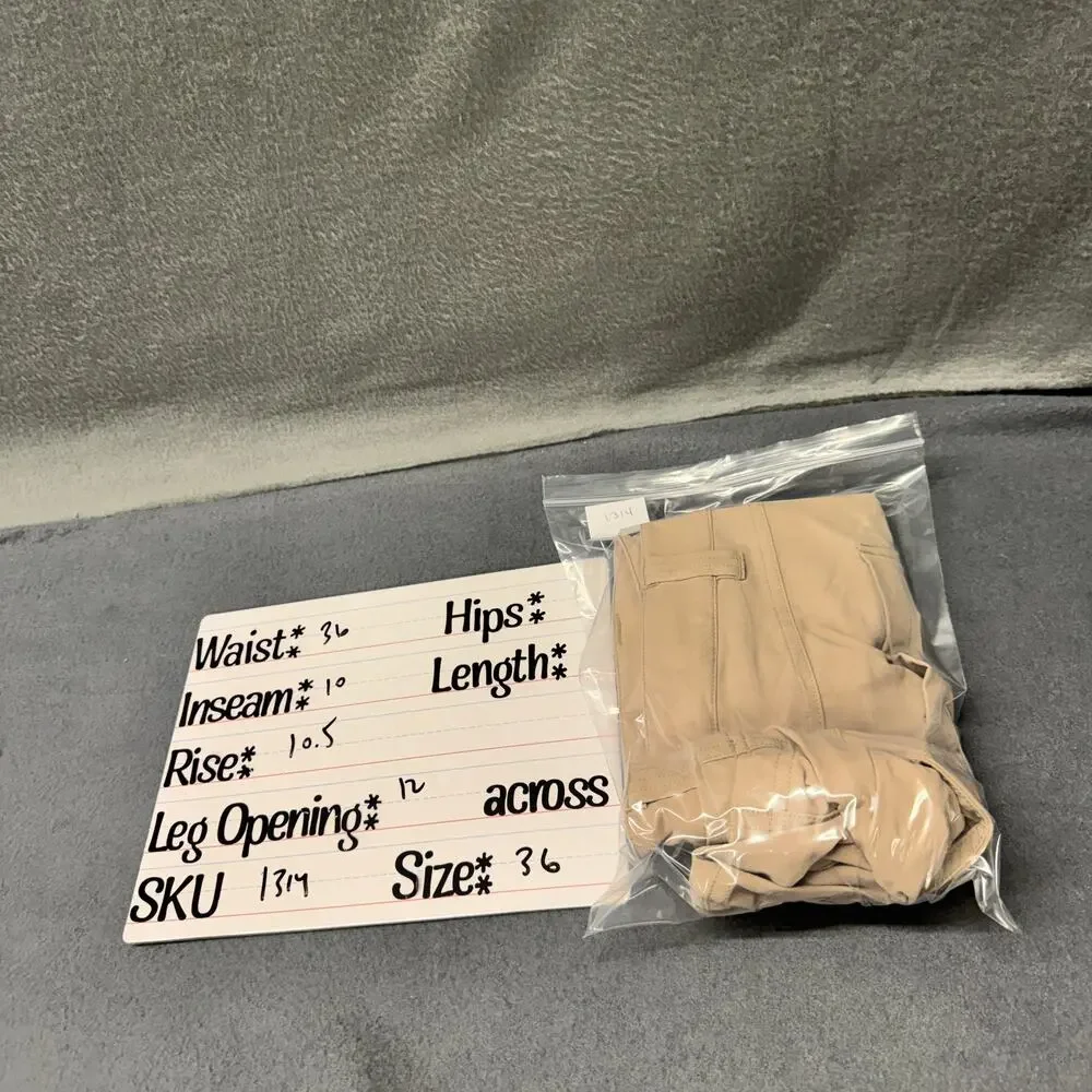 The‎ North Face Cargo Shorts Nylon Blend Hiking Gorpcore Tan Mens 36 (36x10)
